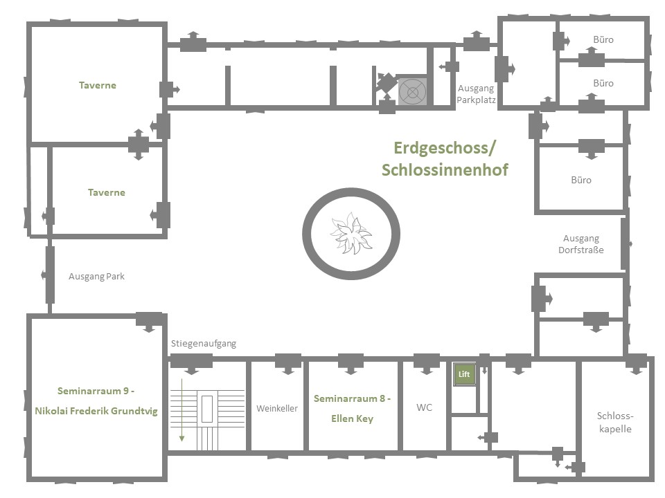 Grundriss Seminarräume EG